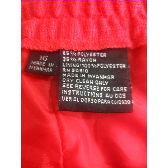 Pink Linen Feel Pencil Cut Skirt Size 16 - Picture 4 of 6